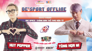 Mở đăng ký sự kiện DE'SPORT OFFLINE - Talkshow cùng KOL's Tùng Họa Mi & Huy Popper